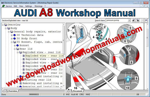 AUDI A8 Workshop Manual