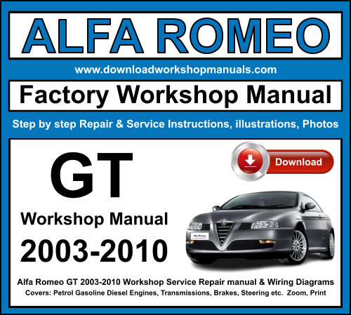 Alfa Romeo GT Workshop Repair Manual Download