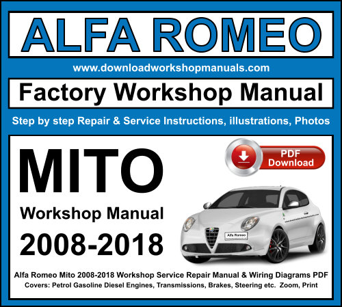 Alfa Romeo Mito Workshop Repair Manual Download PDF