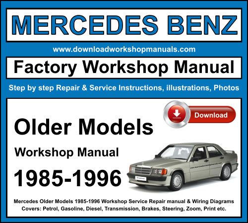 Mercedes Older Models 1985-1996 Workshop Repair Manual Download