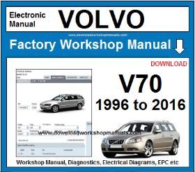 Volvo V70 Workshop Service Repair Manuals 1996 to 2016