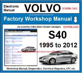 Volvo S40 Workshop Service Repair Manuals 1995 to 2012