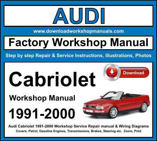 Audi Cabriolet Workshop Repair Manual Download