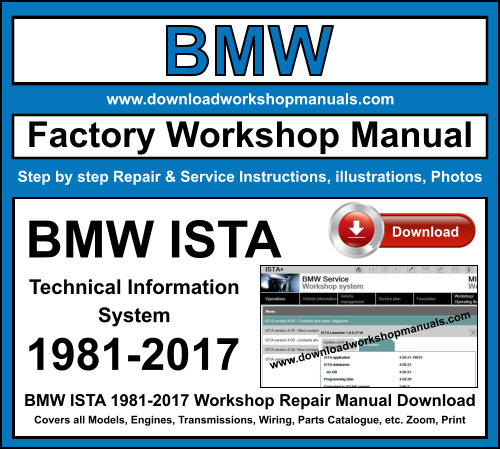 BMW ISTA 1981-2017 Technical Information System Download