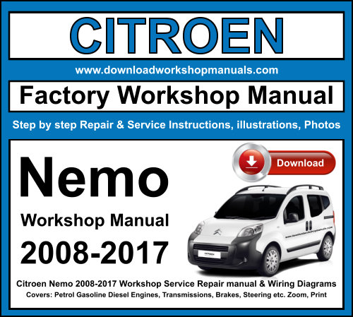 Citroen Nemo 2008-2017 Workshop Repair Manual Download