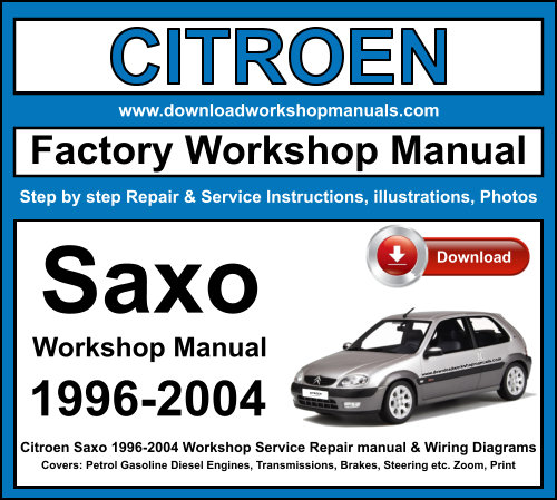 Citroen Saxo 1996-2004 Workshop Repair Manual Download