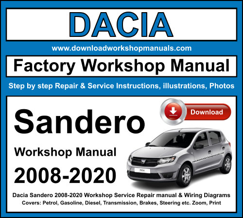 Dacia Sandero 2008-2020 Workshop Repair Manual Download