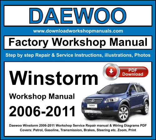 Daewoo Winstorm 2006-2011 Workshop Repair Manual Download PDF