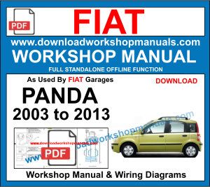 Fiat Panda Workshop Repair Manual 2003 to 2013