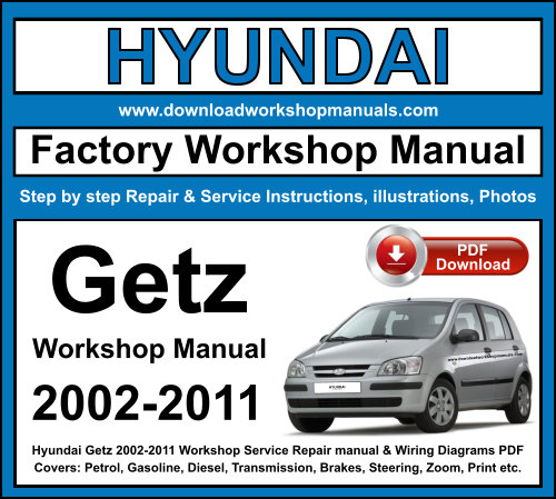 Hyundai Getz 2002-2011 Workshop Repair Manual Download