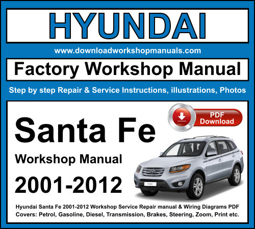 Hyundai Santa Fe 2001-2012 Workshop Repair Manual Download