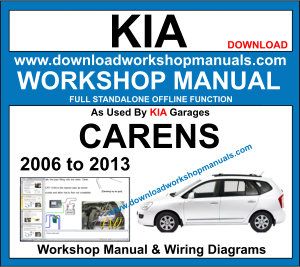 Kia Carens 2006 to 2013 Workshop Service Repair Manual