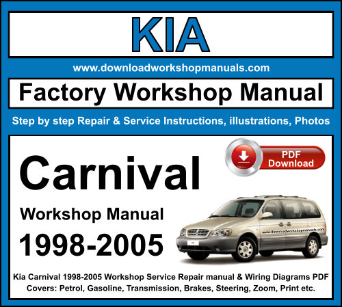 Kia Carnival 1998-2005 Workshop Repair Manual Download