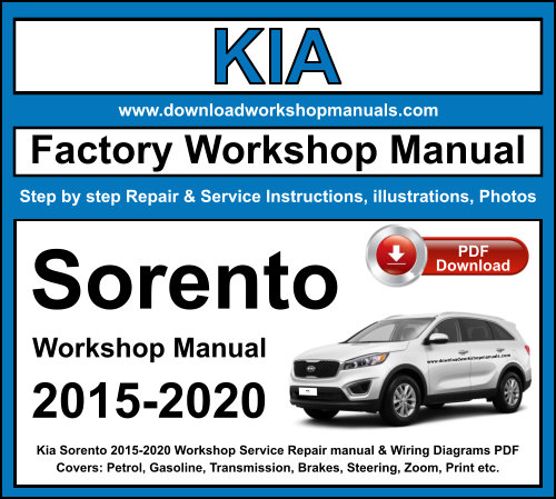 Kia Sorento 2015-2020 Workshop Repair Manual Download