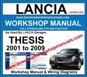 Lancia Thesis Workshop Repair Manual 2001 to 2009