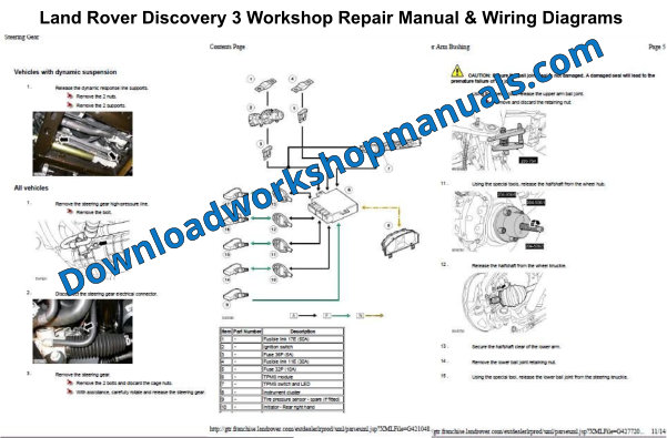 Land Rover Discovery 3 Workshop Repair Manual