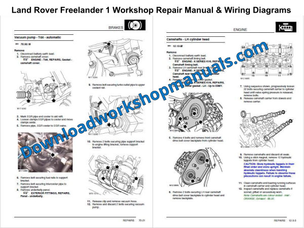 Land Rover Freelander 1 Workshop Repair Manual