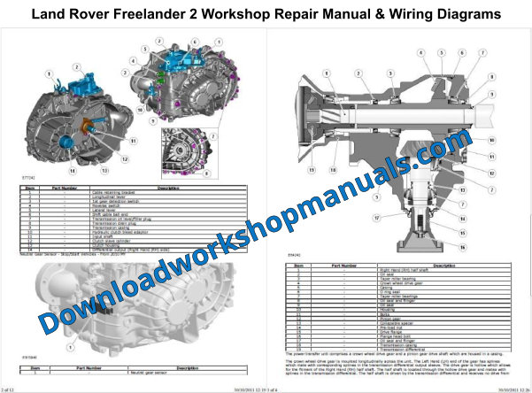 Land Rover Freelander 2 Workshop Repair Manual