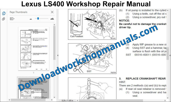 Lexus LS400 Workshop Repair Manual