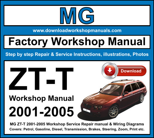 MG ZT-T 2001-2005 Workshop Repair Manual Download