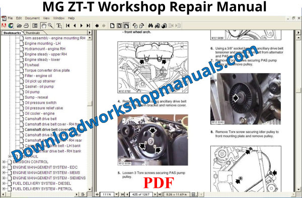 MG ZT-T Workshop Repair Manual