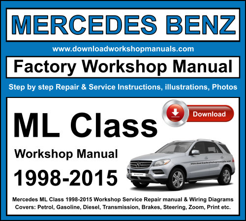 Mercedes ML Class 1998-2015 Workshop Repair Manual Download