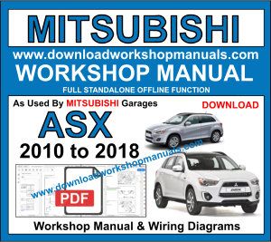 Mitsubishi ASX Workshop Repair Manual 2010 to 2018