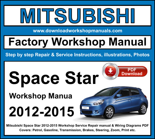 Mitsubishi Space Star 2012-2015 Workshop Repair Manual Download