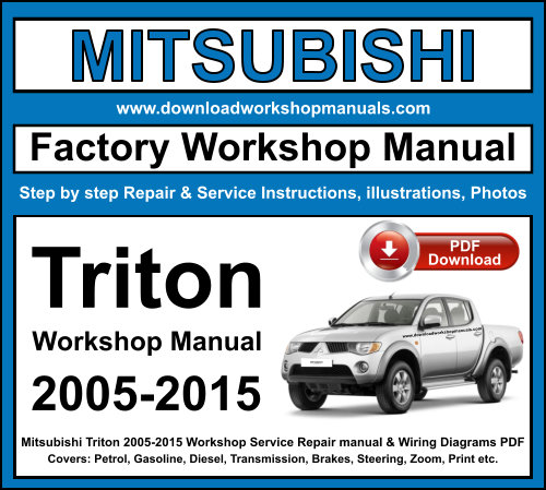 Mitsubishi Triton 2005-2015 Workshop Repair Manual Download