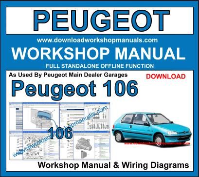 Peugeot 106 Workshop Repair Manual 1991 to 2004