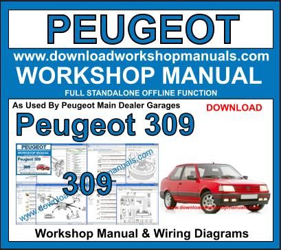 Peugeot 309 Workshop Repair Manual 1985 to 1994