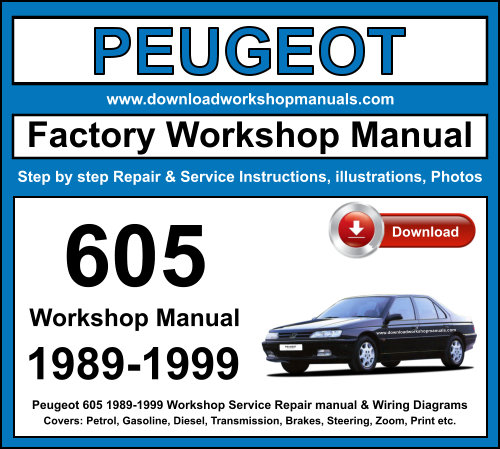 Peugeot 605 1989-1999 Workshop Repair Manual Download