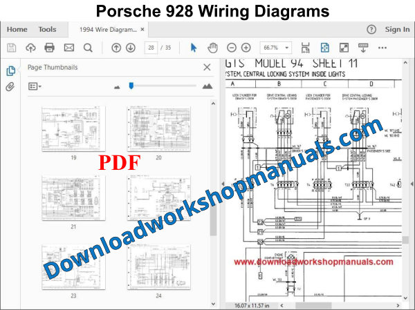 Porsche 928 Wiring Diagrams