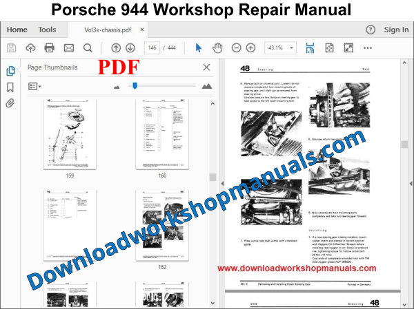 Porsche 944 Workshop Repair Manual