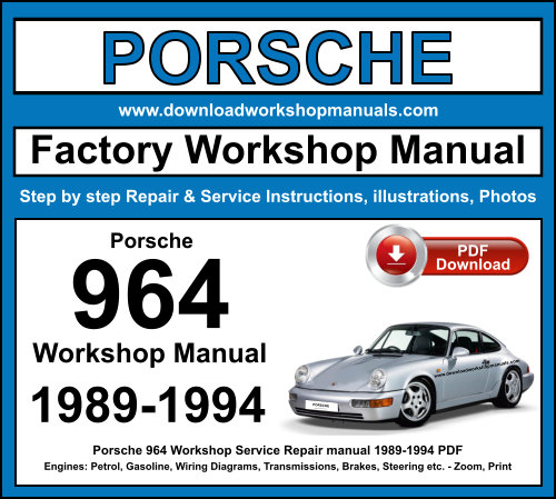 Porsche 964 Workshop Repair Manual Download 1989-1994