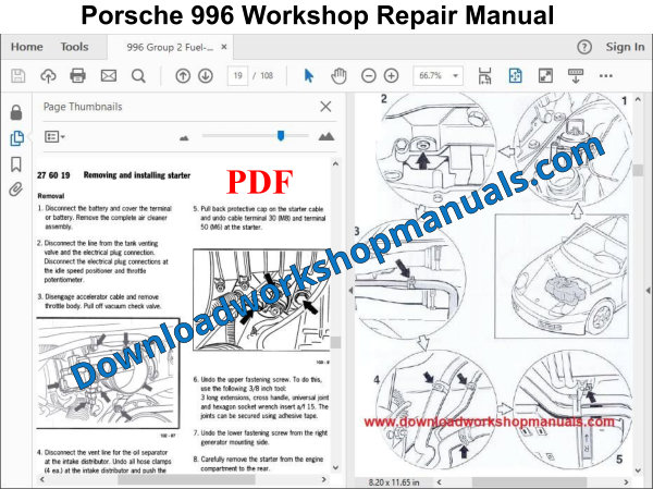 Porsche 996 Workshop Repair Manual