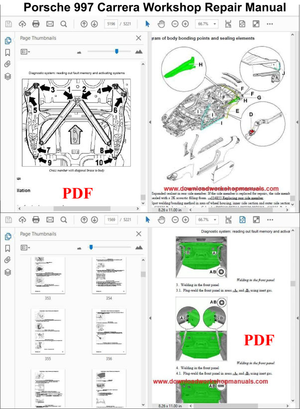 Porsche 997 Carrera Workshop Repair Manual