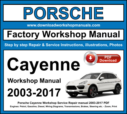 Porsche Cayenne Workshop Repair Manual Download 2003-2017