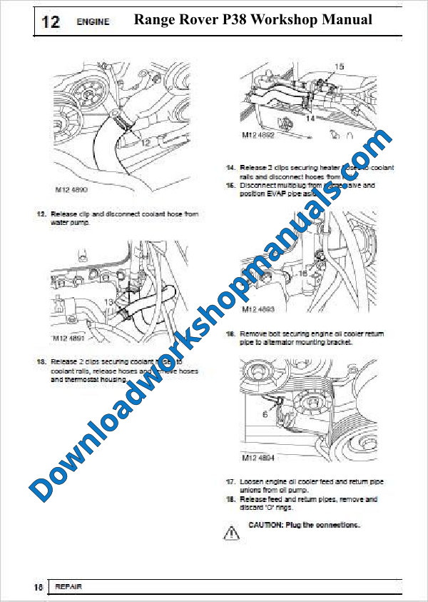 Range Rover P38 Workshop Manual