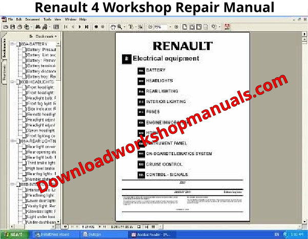 Renault 4 Workshop Repair Manual