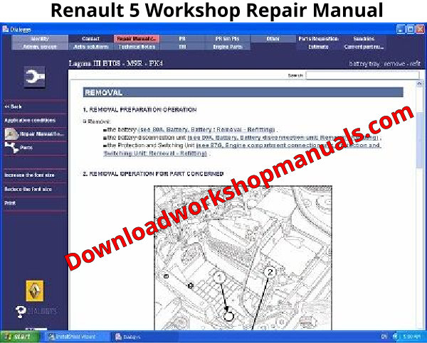 Renault 5 Workshop Repair Manual