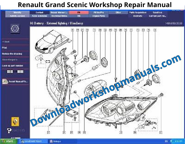 Renault Grand Scenic Workshop Repair Manual