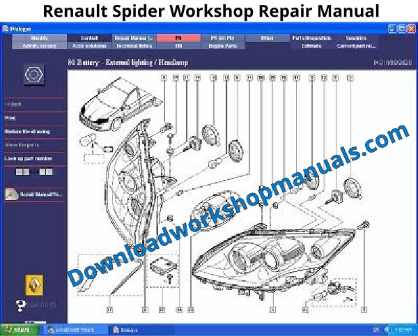 Renault Spider Workshop Repair Manual