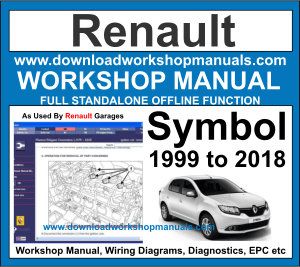 Renault Symbol Workshop Repair Manual 1999 to 2018