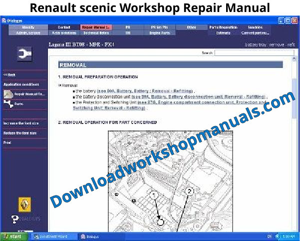 Renault scenic Workshop Repair Manual