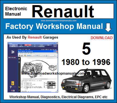 Renault 5 Workshop Repair Manual 1980 to 1996