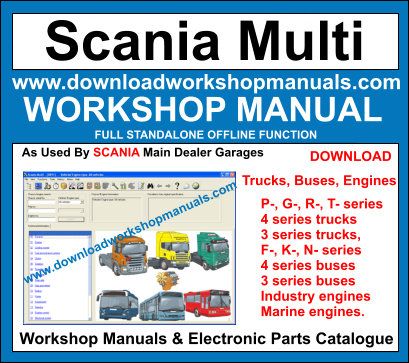 SCANIA MULTI Repair Manual and Electronic Parts Catalogue