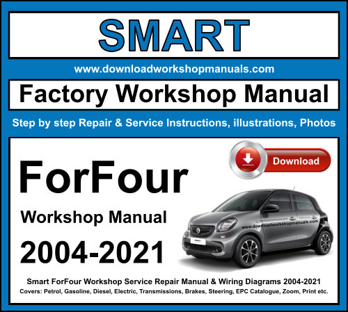 Smart ForFour Workshop Repair Manual Download 2004-2021