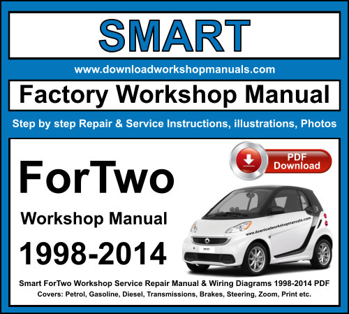 Smart ForTwo Workshop Repair Manual Download 1998-2014 PDF