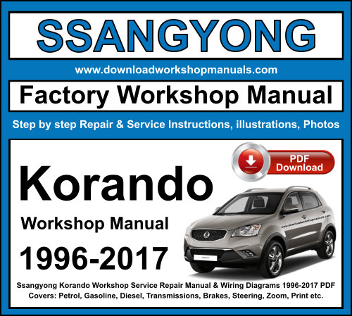 Ssangyong Korando Workshop Repair Manual Download 1996-2017